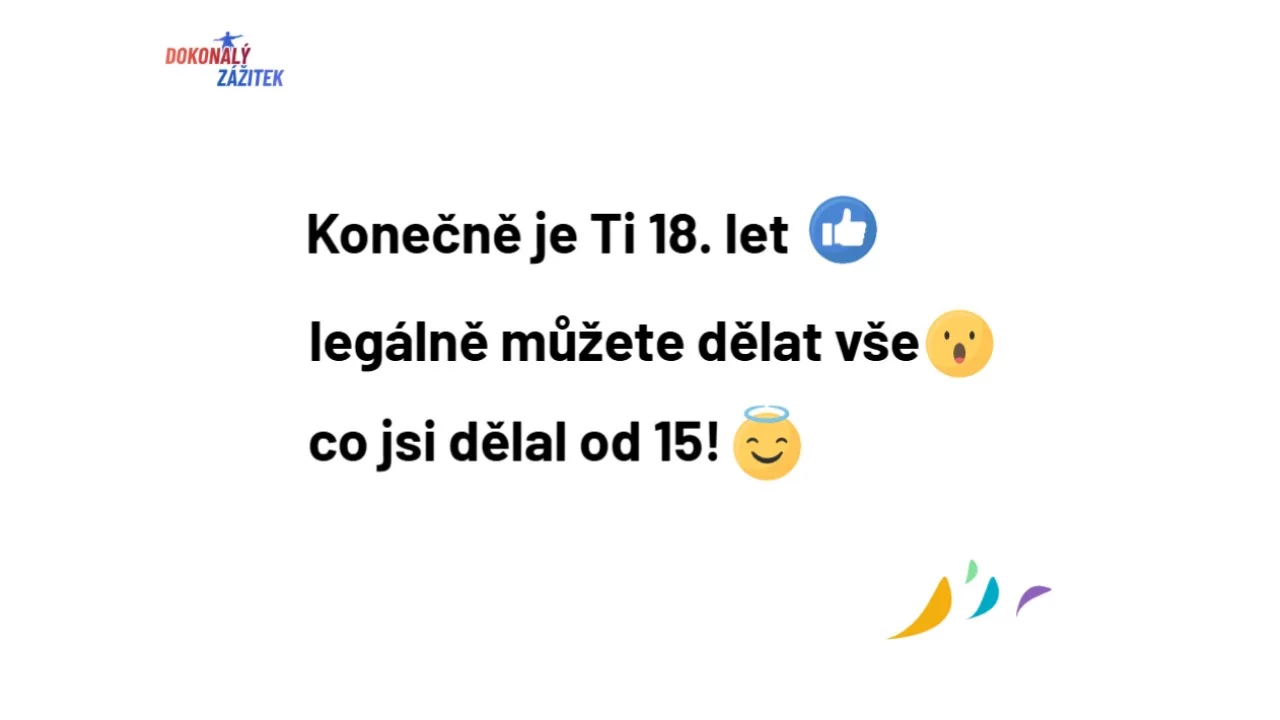 Přání k 18. narozeninám